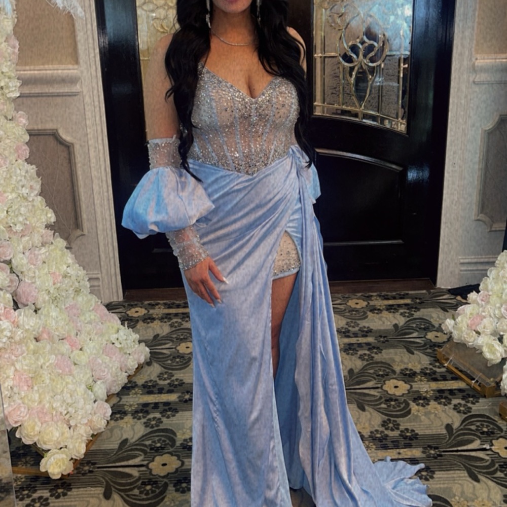 Embellished evening or prom dress